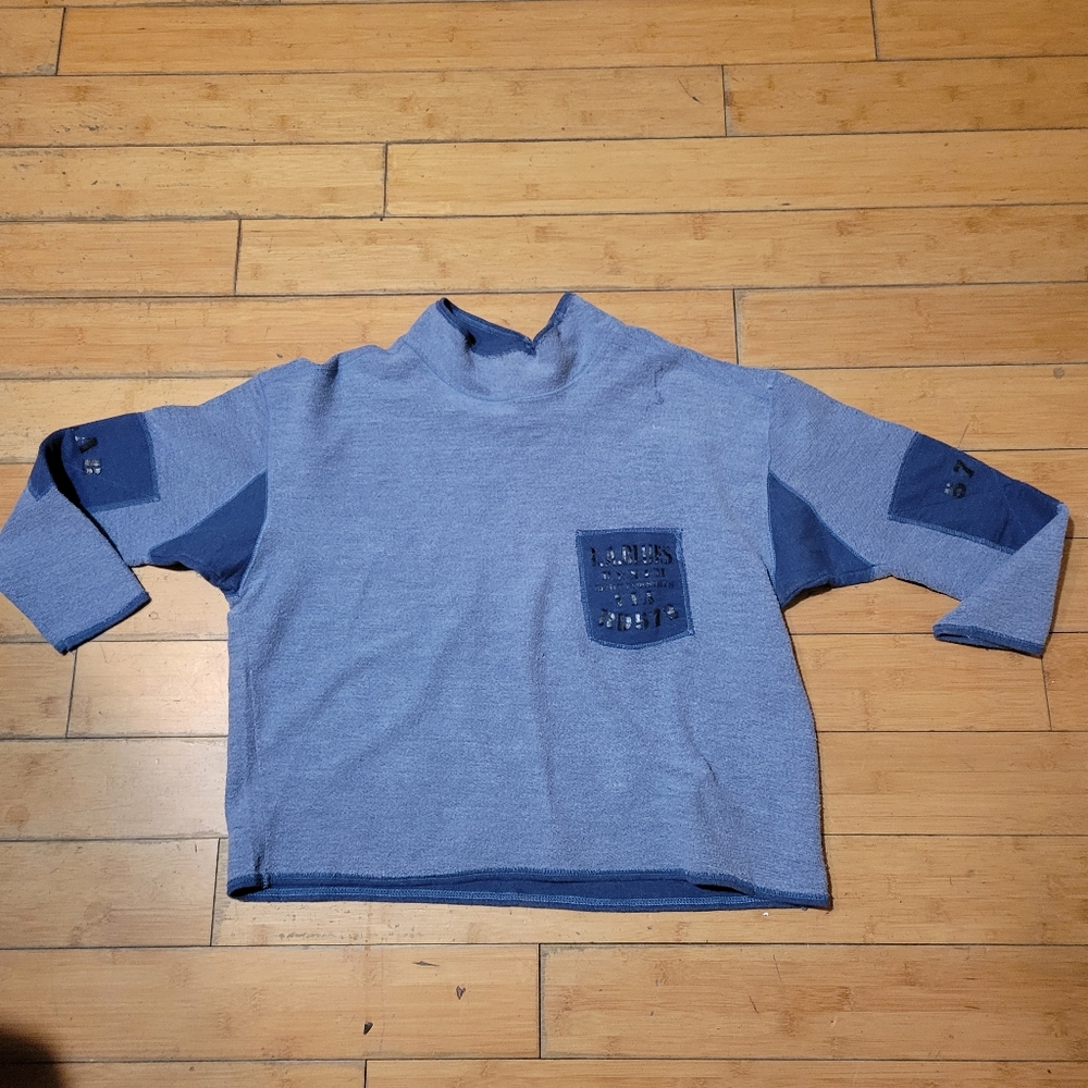 Vtg 90s  L.A. Blues Mock Turtleneck Sweatshirt Pullover Women's M HTF